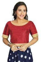 Aastha Fashion Women's Maroon Art Silk Designer Traditional Readymade Blouse