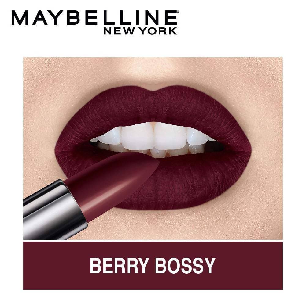 Maybelline New York Color Sensational Creamy Matte Lipstick, 904 Berry Bossy