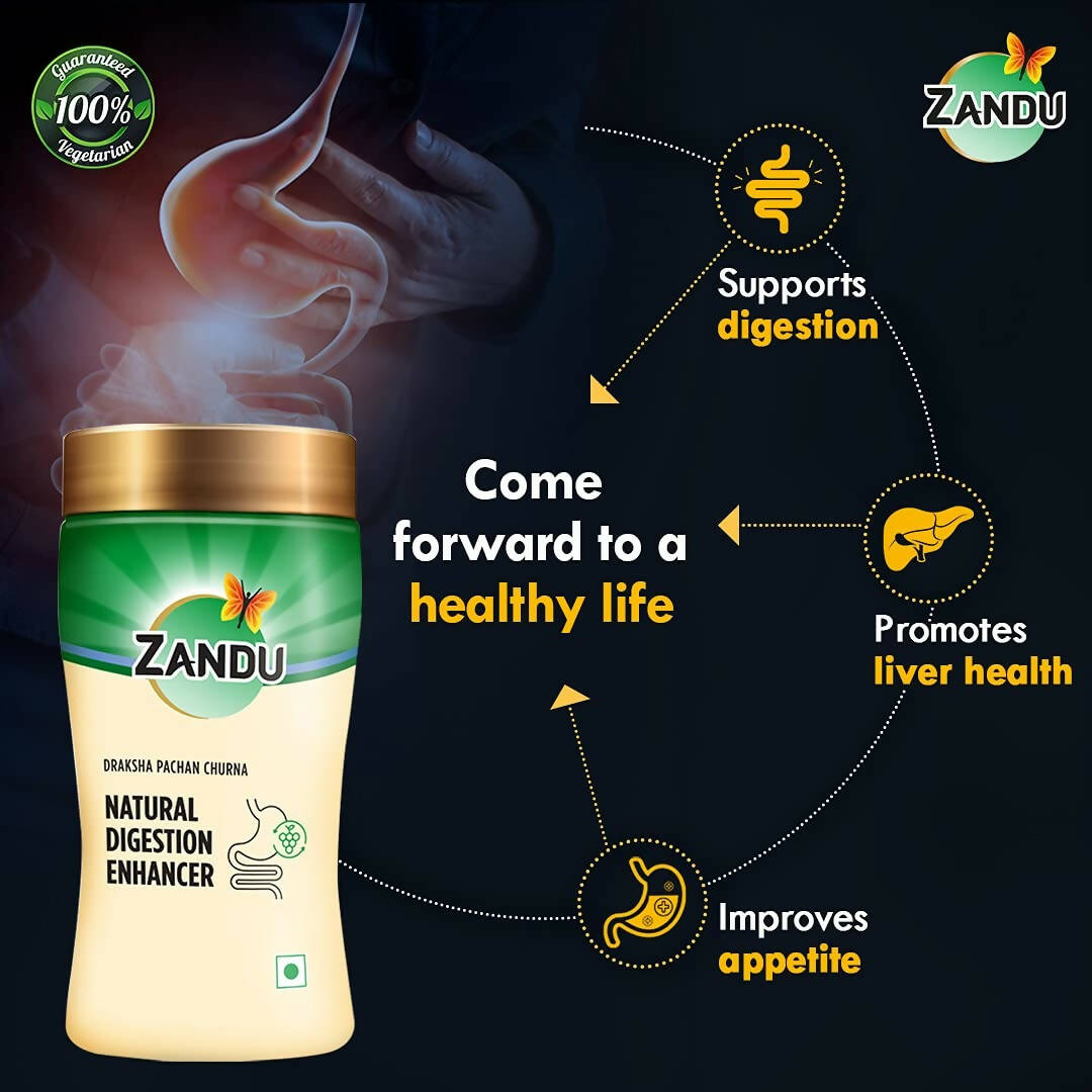 Zandu Natural Digestion Enhancer, Draksha Pachan Churna - Distacart