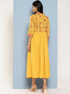 Ahalyaa Women's Traditional wear Ethnic Dress - Mustard - Distacart