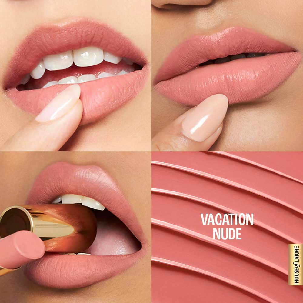 Lakme 9to5 Hya Matte Lipstick - Vacation Nude