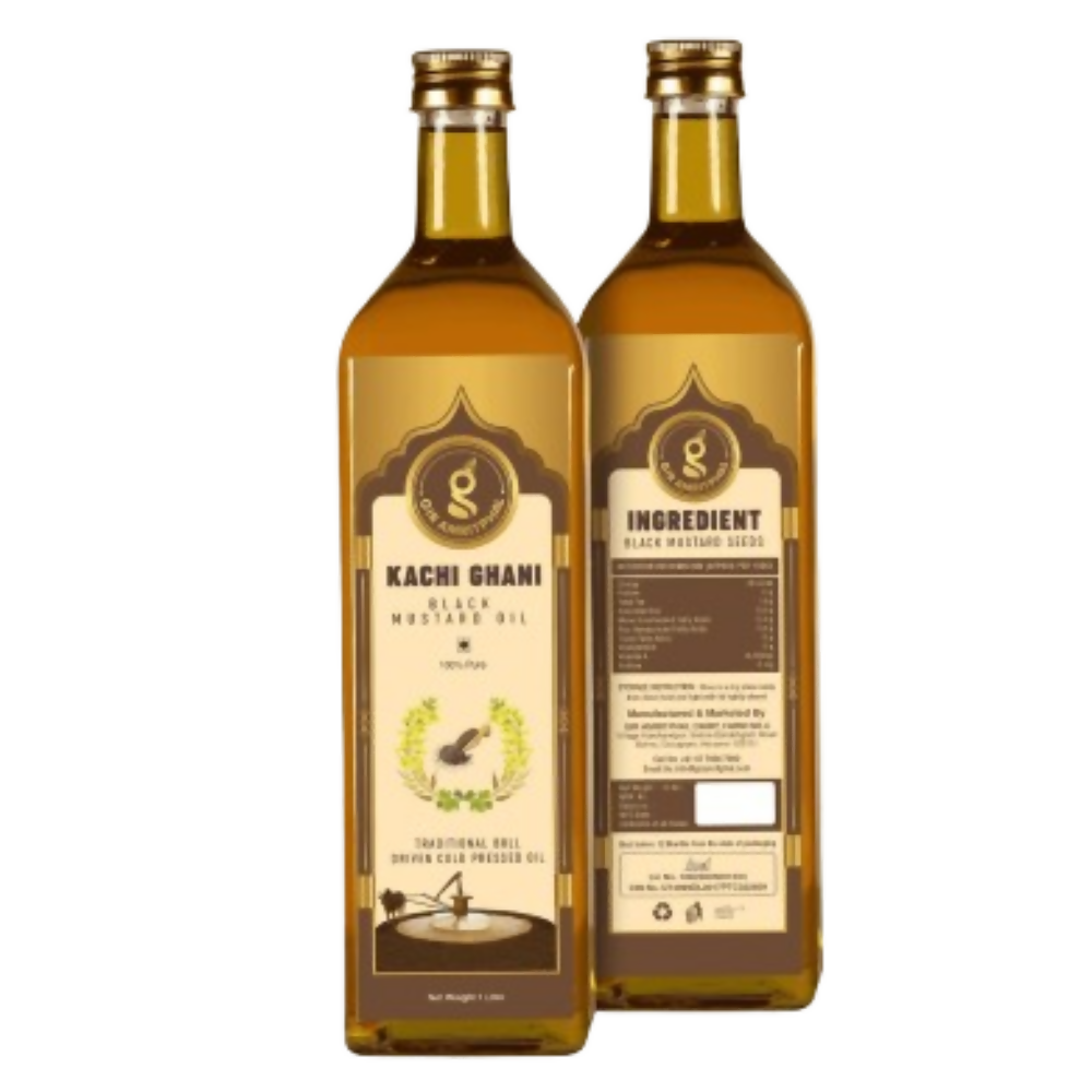Giramritphal Kachi Ghani Cold Pressed Black Mustard Oil