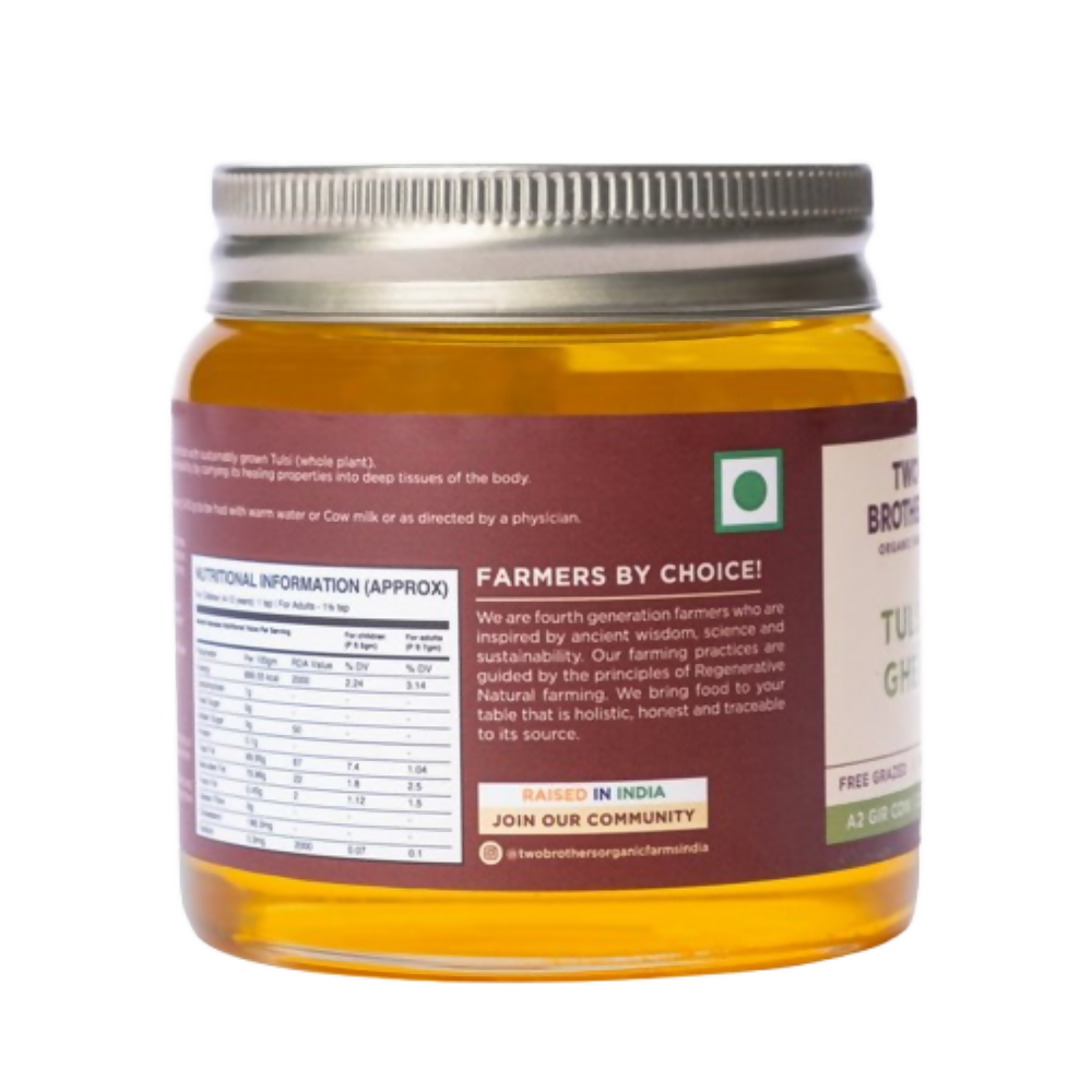 Two Brothers Organic Farms Tulsi Ghee - Distacart