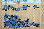 Vamika blue Printed Art Silk Saree