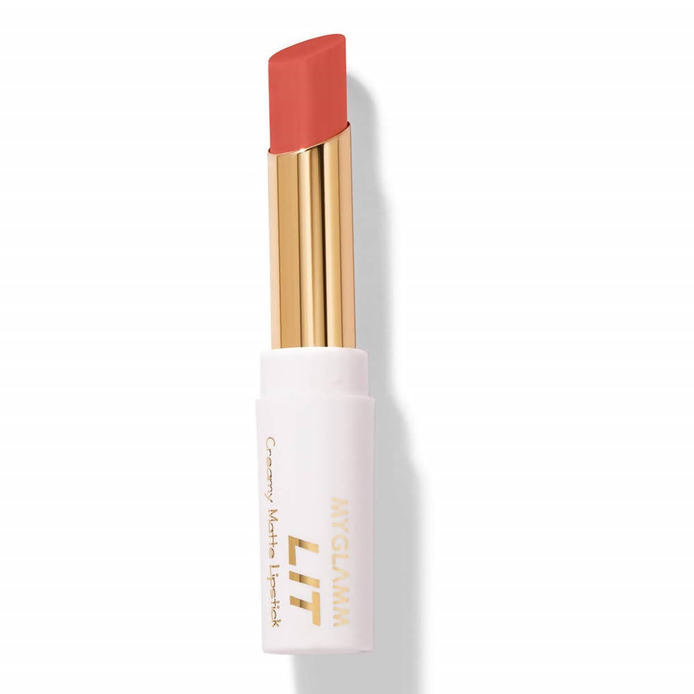 MYGLAMM LIT Creamy Matte Lipstick Bellini