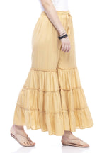 Mominos Fashion Reyon Cotton Golden Palazzo - Distacart