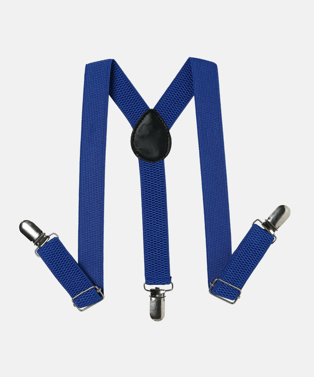 Manet Boys Solid Suspenders - Blue