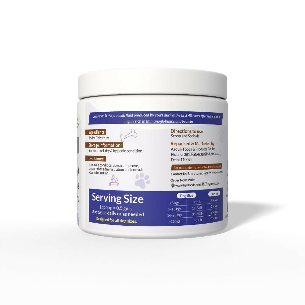 Hye Pets Bovine Colostrum Powder For Dogs & Cats