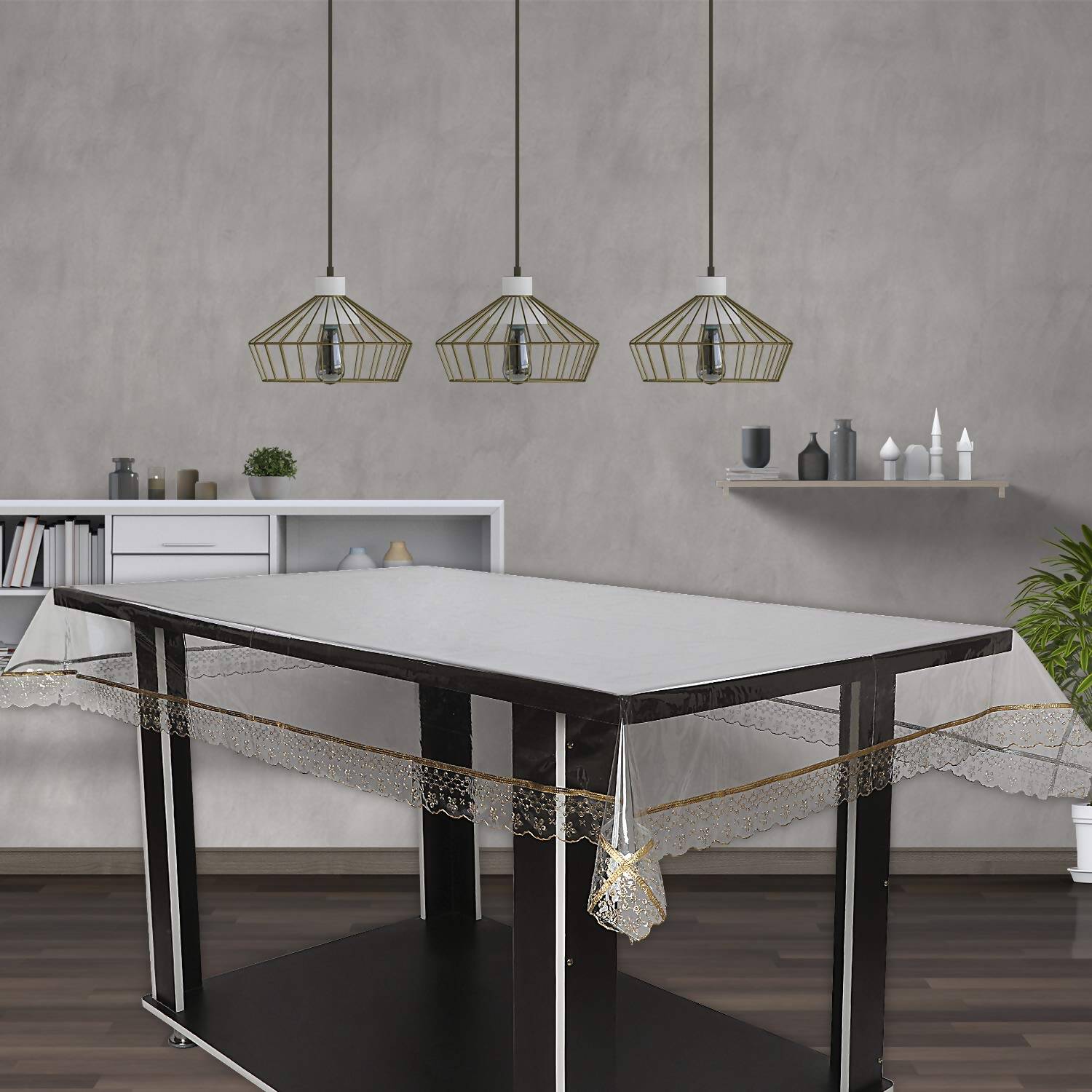OrientalWeavers Decojewels Waterproof Reversible 6 Seater Dining Table Cover