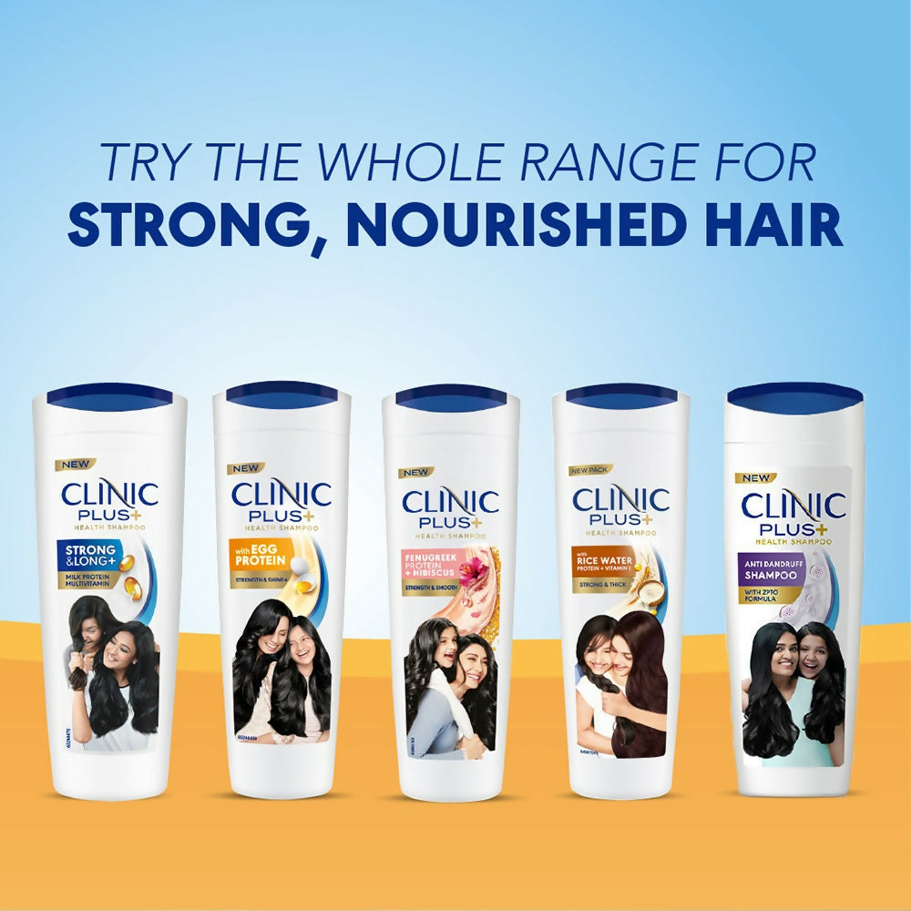Clinic Plus With Rice Water Protein + Vitamin-E Strong & Thick Shampoo - Distacart