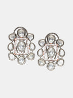 Stone Neckpiece with Studs- Ruby Raang