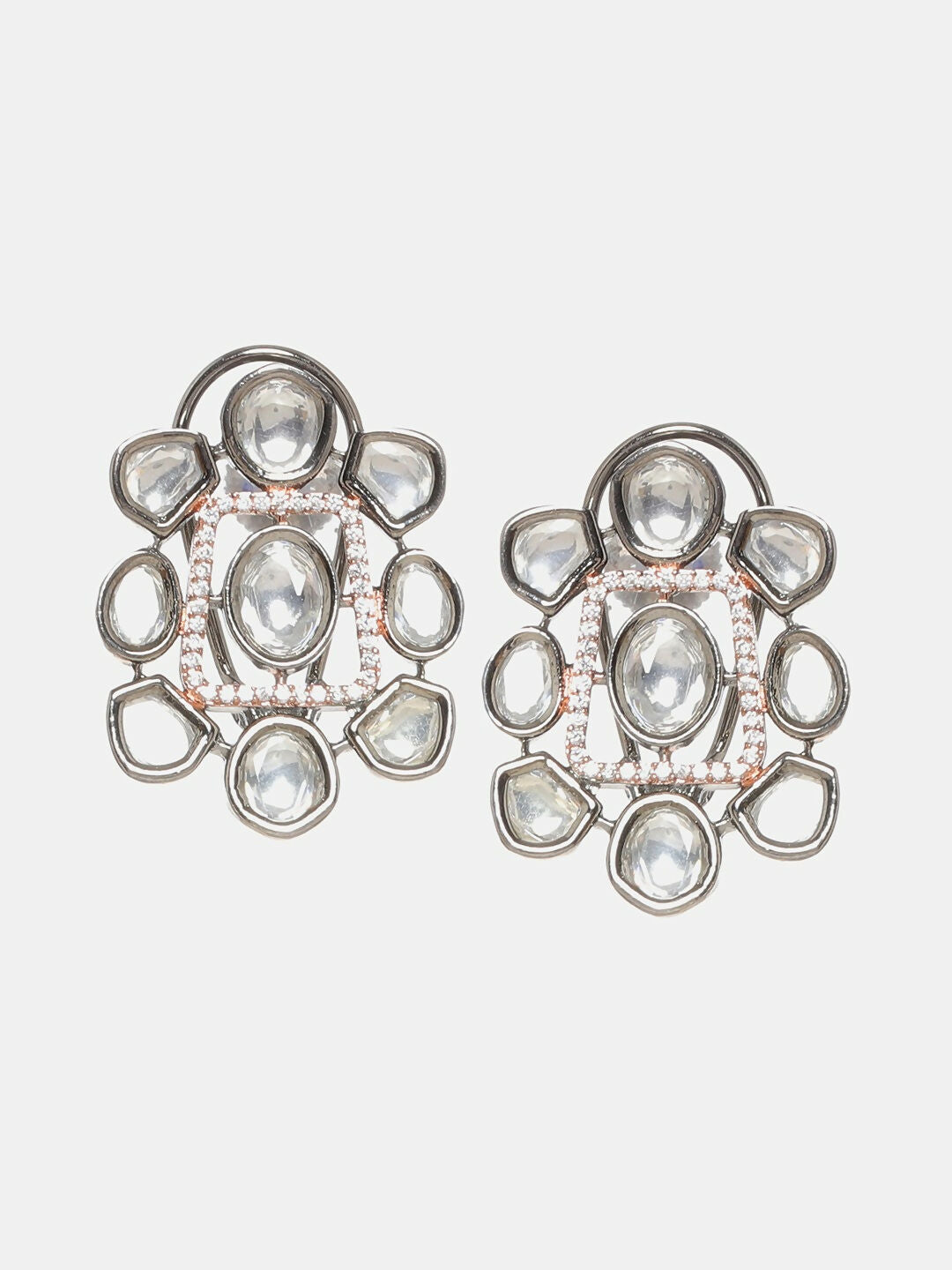 Stone Neckpiece with Studs- Ruby Raang