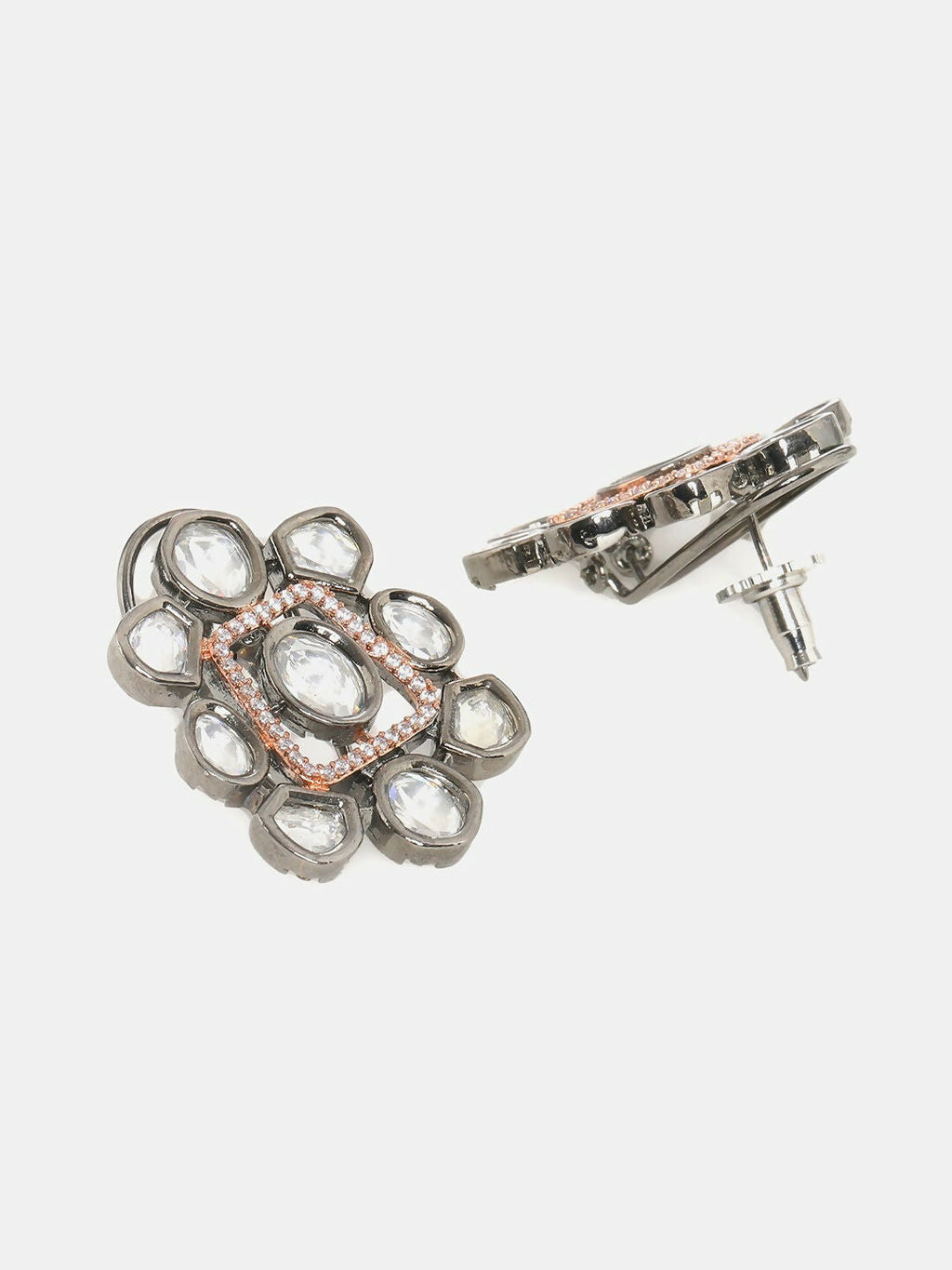 Stone Neckpiece with Studs- Ruby Raang
