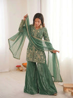 Teeya Creation Light Green Color Fendy Silk Embroidery Work Wedding Wear Salwar Suit - Distacart