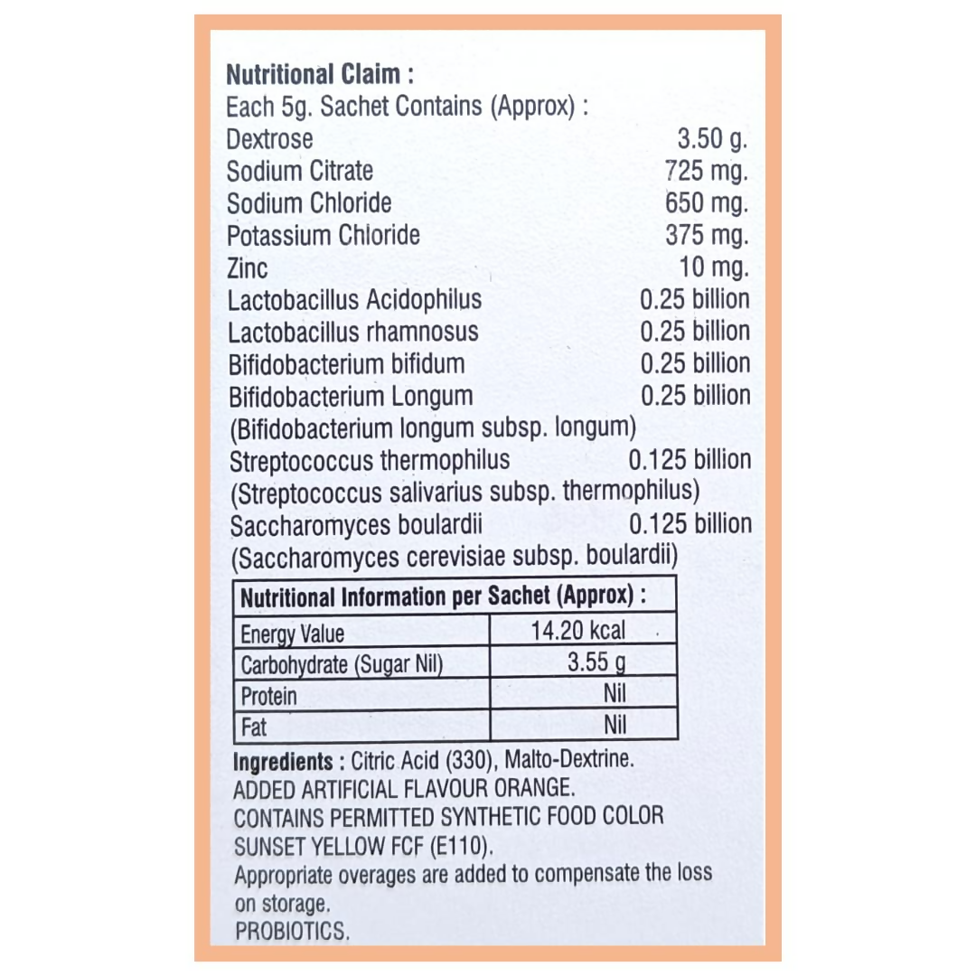 Nutrisrot Electro-Aqua Instant Hydration & Energy Drink Sachets Orange Flavour - Distacart