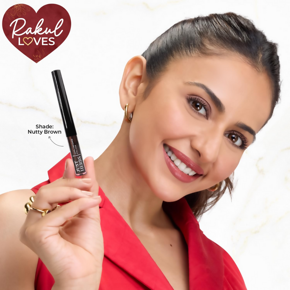 Just Herbs Eyeliner Waterproof and Smudge Proof, Long Lasting Eyeliners - Nutty Brown - Distacart