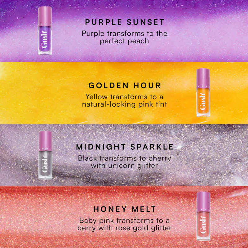 Gush Beauty H-Inched Transformative Glossy Lip Tint - Purple Sunset