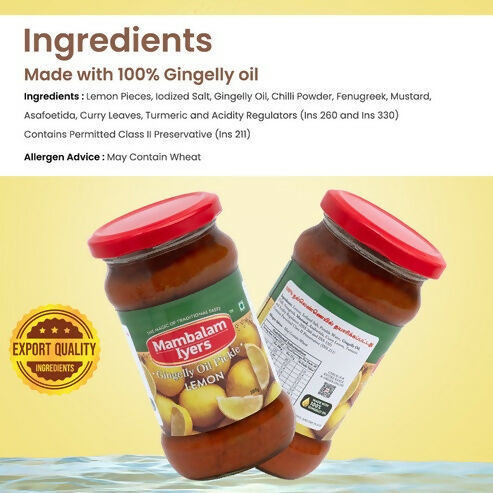 Mambalam Iyers Lemon Pickle