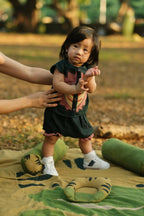 Mhyssa Alex Black T-shirt with Bloomer Shorts Set For Kids
