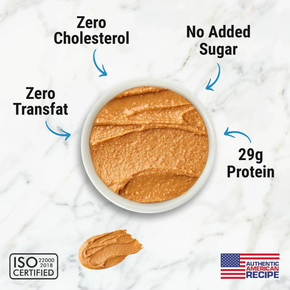 Happilo All Natural Unsweetened Peanut Butter Crunchy