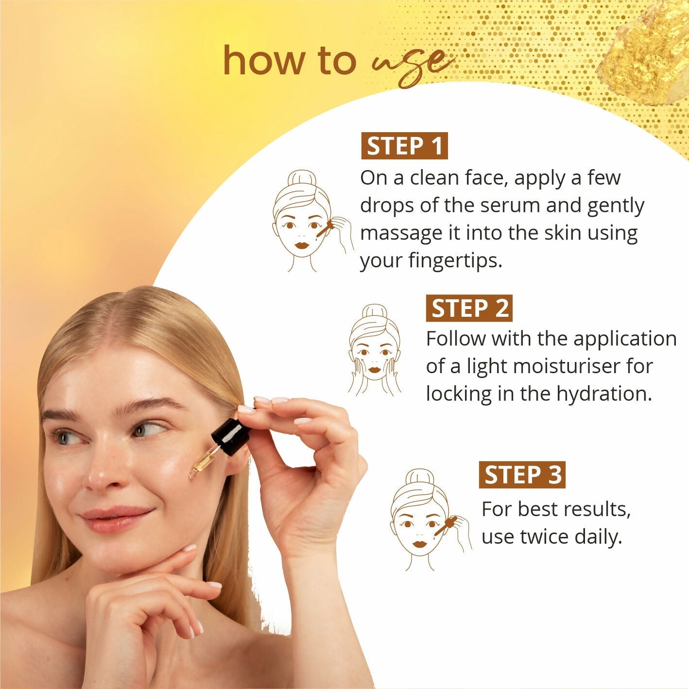Globus Naturals Gold Radiance Anti Ageing & Brightening Face Serum, Suitable For All Skin Types - Distacart