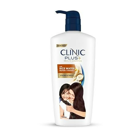 Clinic Plus With Rice Water Protein + Vitamin-E Strong & Thick Shampoo - Distacart