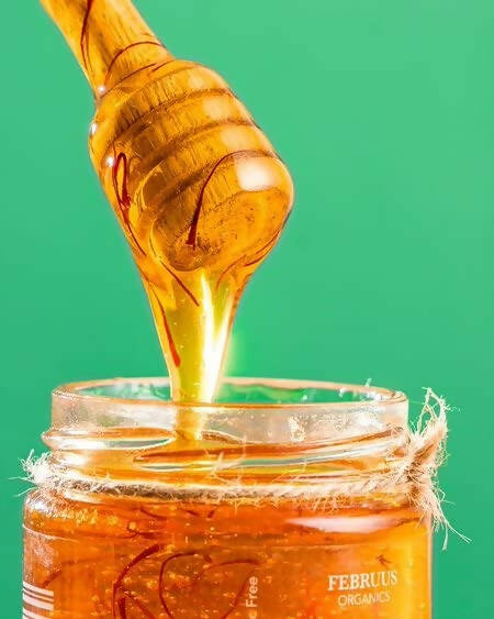 Februus Organics Pure Natural Saffron Honey