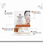 Ayouthveda Vitamin C Rich Oats Silk & Honey Face Serum Sheet Mask - Distacart