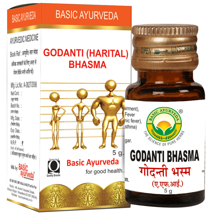 Basic Ayurveda Godanti (Harital) Bhasma - Distacart