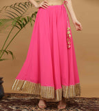 Joban Fashion Pink Georgette Lehenga Set