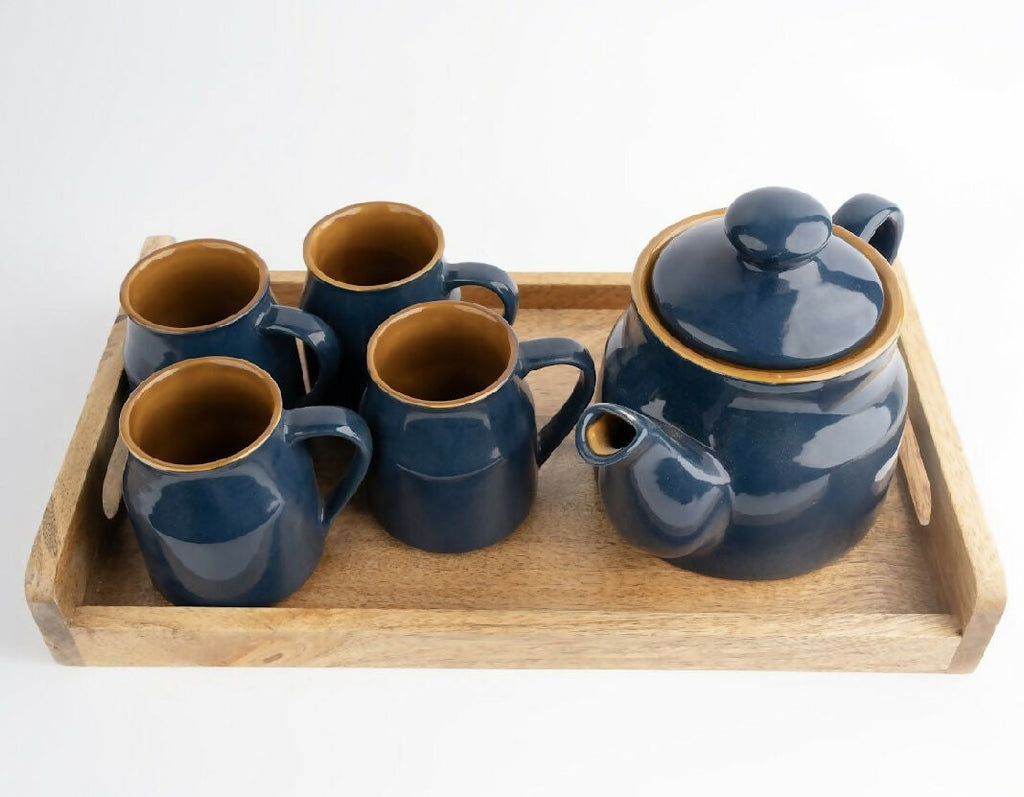 Simply Soho Midnight Bloom Tea Set with Tray