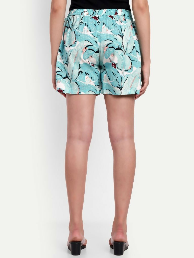 Alvano Beautiful Printed Light Blue Boxer Shorts
