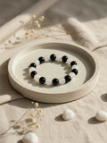 NVR Black & White Beaded Bracelet for Men & Women - Distacart