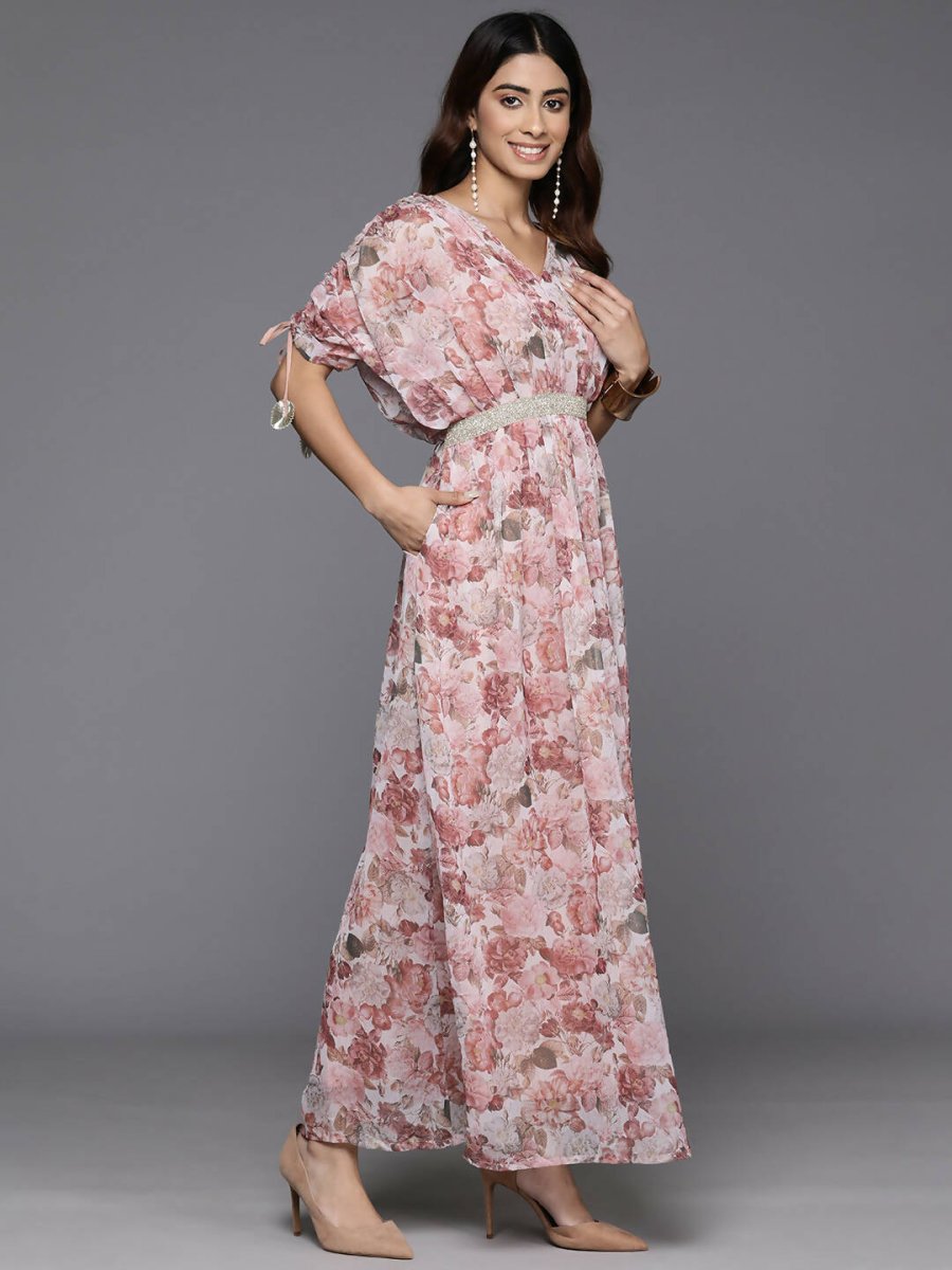 Ahalyaa Women's Traditional wear Dress - Brown