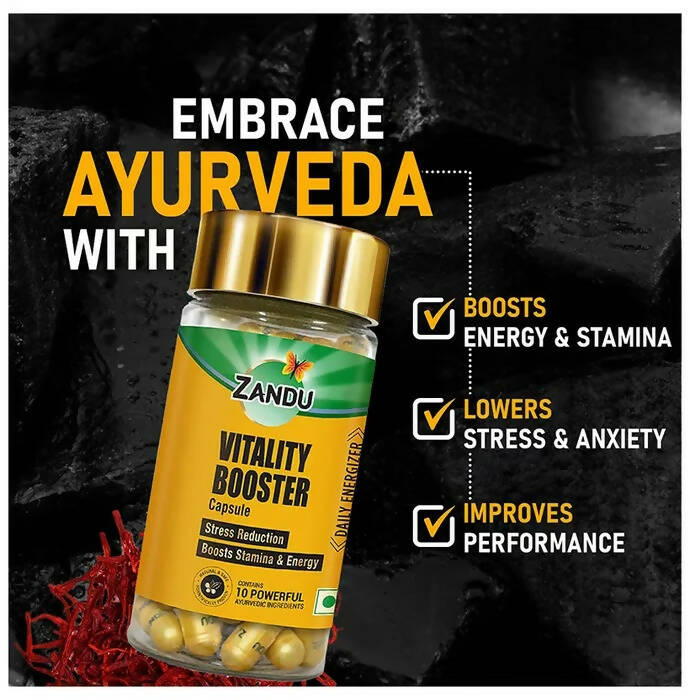 Zandu Vitality Booster Capsules - Distacart