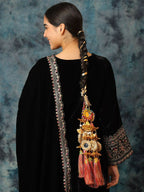 Ruby Raang Colorful Gold Work Parandi
