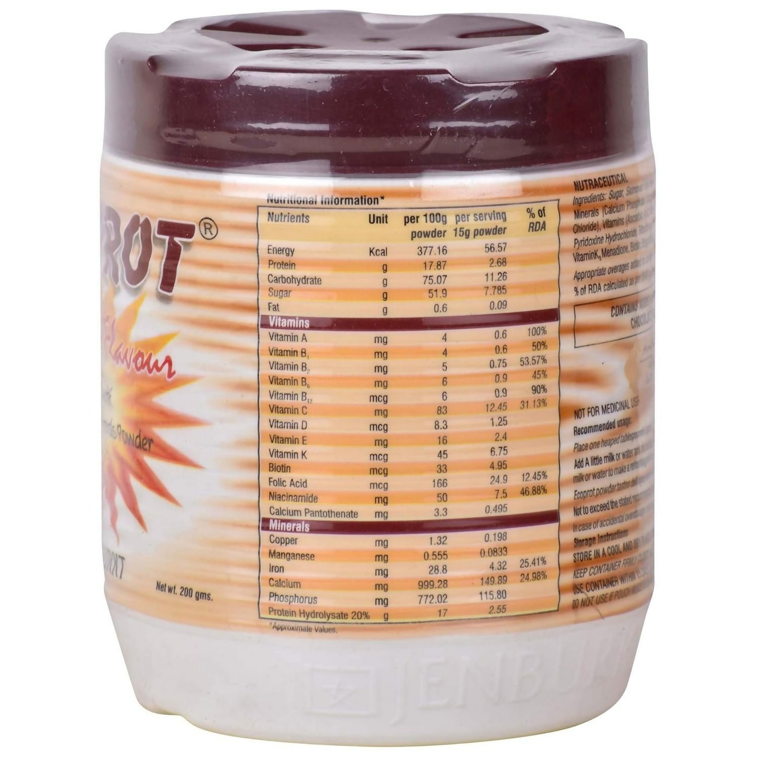 Ecoprot Chocolate Flavour Powder - Distacart