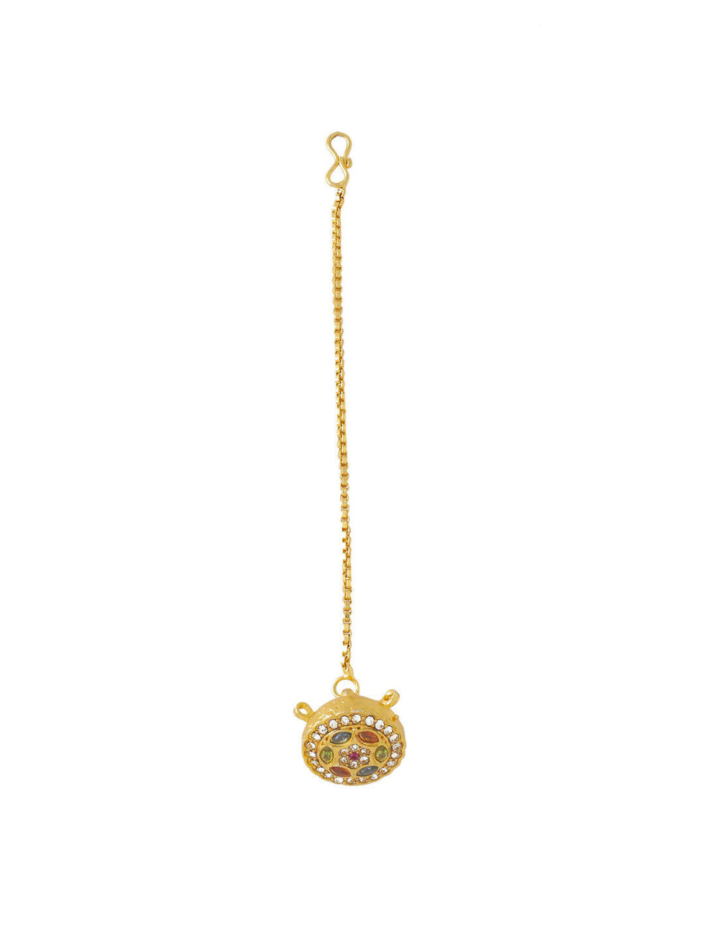 NVR Women's Trending Stylish Gold-Plated Maang Tikka - Distacart