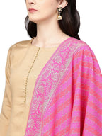 Ahalyaa Women's Faux Silk Kurta Pant Set with Traditional Bandhini Print Dupatta