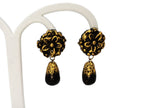 Terracotta Flower Stud With Waterdrop Earrings