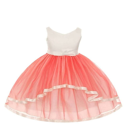 Asmaani Baby Girl's Off-White Multi-Coloured Satin A-Line Maxi Full Length Dress (AS-DRESS-22161)