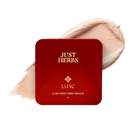 Just Herbs Luxe Illume Correct Créme Concealer Covers Dark Circles (100 Porcelain)