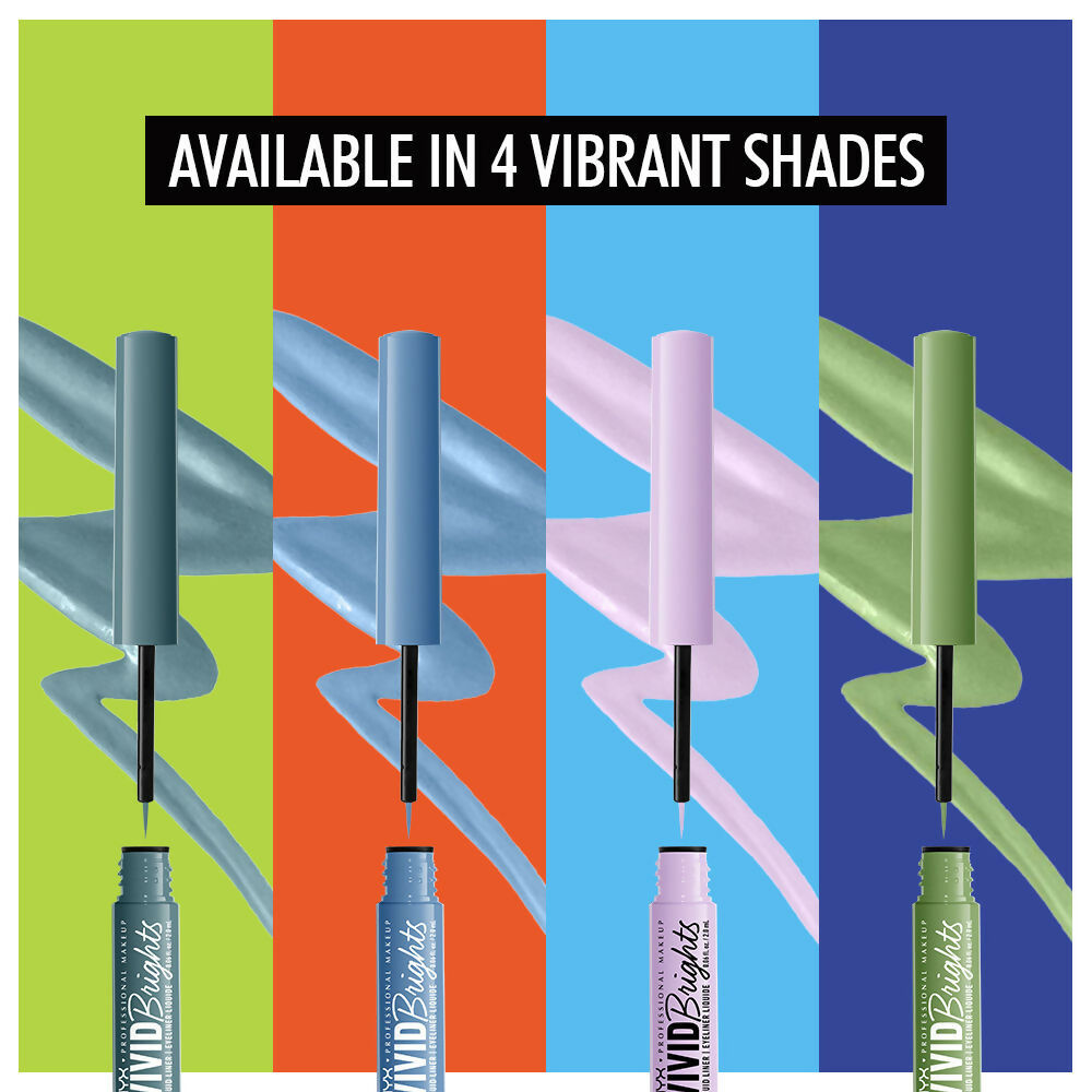 NYX Professional Makeup Vivid Bright Liquid Eyeliner - Ghosted Green