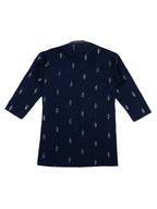 Joban Fashion Kids Island Traditional Ethnic Wear with Silk Sequence Embroidery Kurta and Pyjama Set - Blue - Distacart