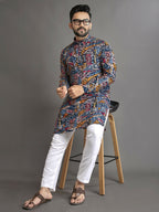 Anaita Multicolor Printed Cotton Straight Kurta