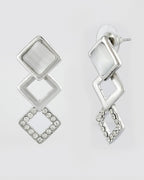 VOJ Stainless Steel Silver Silver Jewellery Set (Pack of 2)