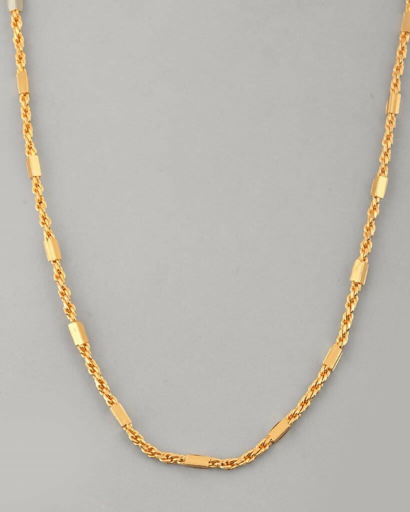 VOJ Women Gold-Polished Pipe Chain