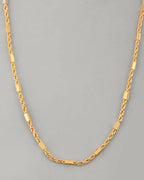 VOJ Women Gold-Polished Pipe Chain