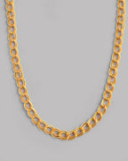VOJ Gold-Polished Designer Circular Chain For Men