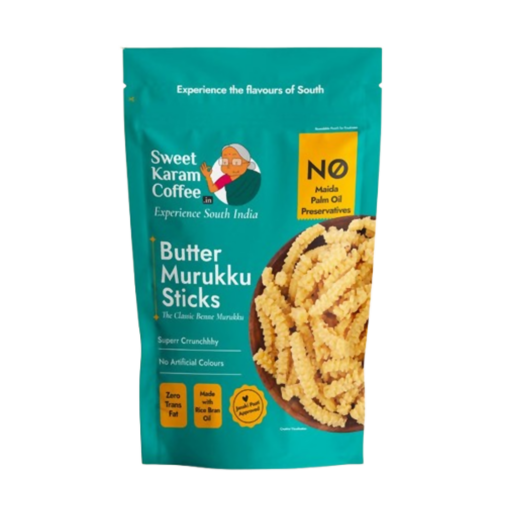 Sweet Karam Coffee Butter Murukku (Benne Murukku)